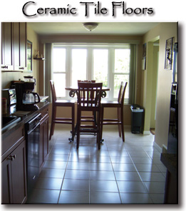 Ceramic tile floors